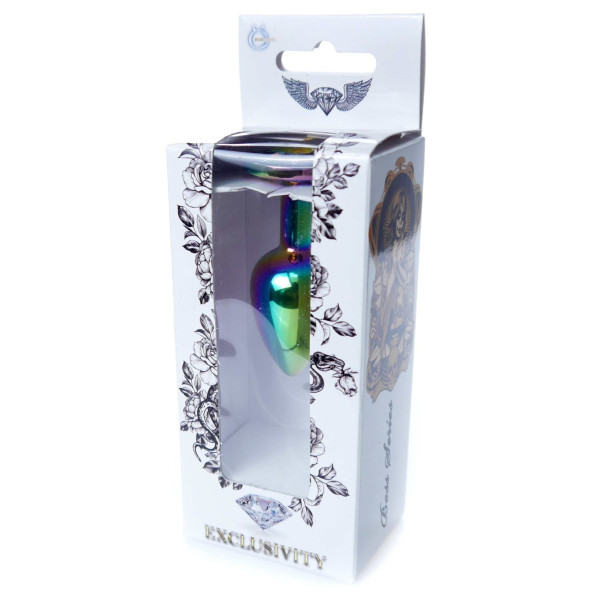 Анальная пробка Boss Series - Jewellery Multicolour PLUG Clear S