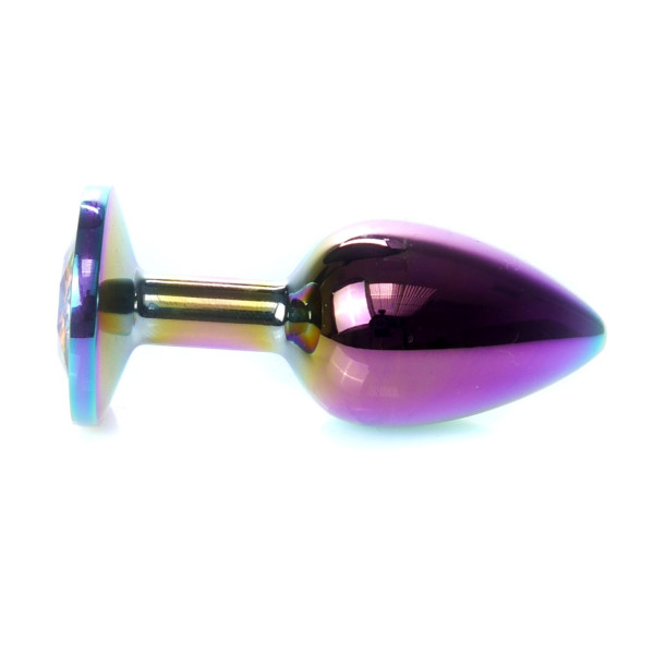 Анальная пробка Boss Series - Jewellery Multicolour PLUG Clear S