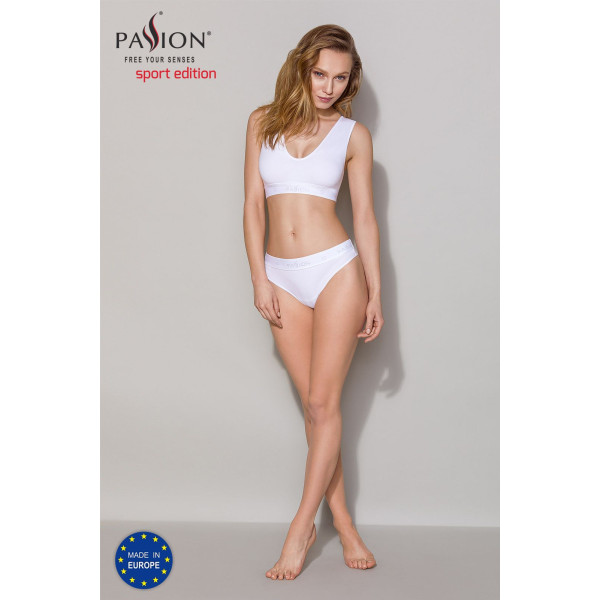 Трусики-бразилиана из хлопка Passion PS005 PANTIES white, размер XL