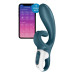 Смарт-вибратор кролик Satisfyer Hug Me Bluegrey, 2 мотора, диаметр 4,2 см