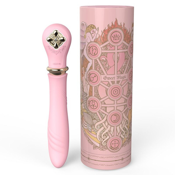 Пульсатор с подогревом Zalo Sweet Magic - Desire Fairy Pink, турбо режим