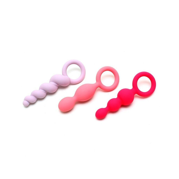 Набор анальных игрушек Satisfyer Plugs colored, 3 шт