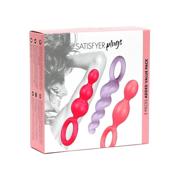 Набор анальных игрушек Satisfyer Plugs colored, 3 шт