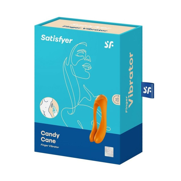 Универсальный вибростимулятор Satisfyer Candy Cane Finger Orange