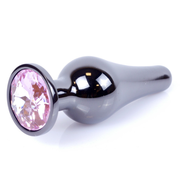 Анальная пробка Boss Series - Jewellery Dark Silver BUTT PLUG Rose