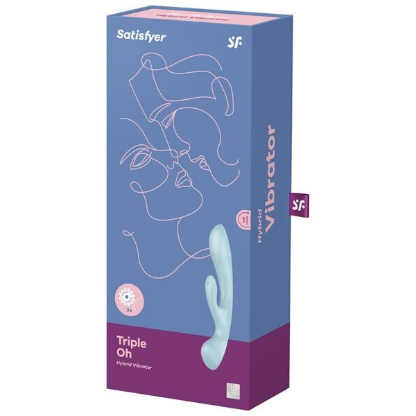 Вибратор-кролик Satisfyer Triple Oh Blue