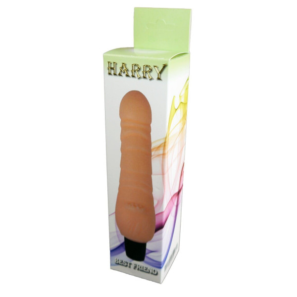 Вибратор BOSS Cyberskin - HARRY, 7 режимов вибрации, длина 21 см, диаметр 4 см