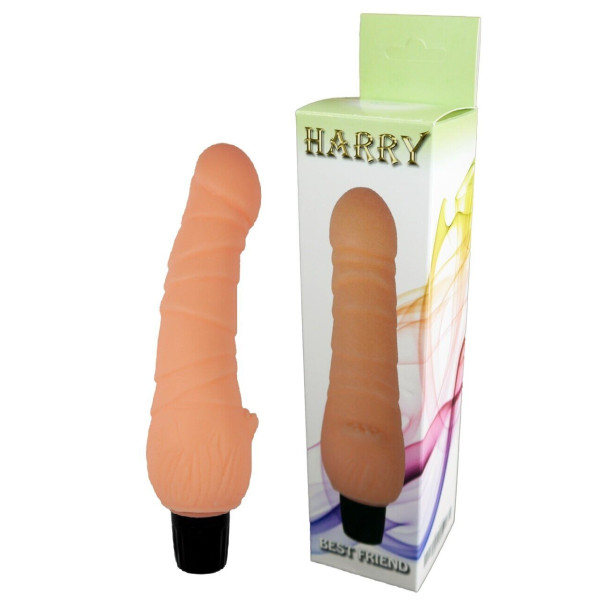 Вибратор BOSS Cyberskin - HARRY, 7 режимов вибрации, длина 21 см, диаметр 4 см