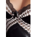 Сорочка приталенная под латекс VIRGIN CHEMISE black XXL/XXXL, трусики