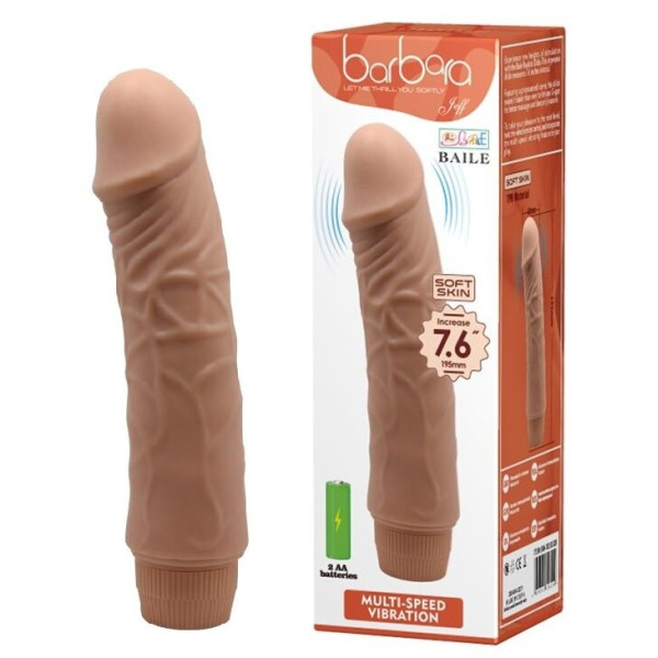 Вибратор реалистик BARBARA 7.6'' JEFF MULTI-SPEED VIBRATOR