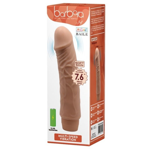 Вибратор реалистик BARBARA 7.6'' JEFF MULTI-SPEED VIBRATOR