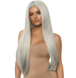 Парик Leg Avenue 33" Long straight center part wig Grey