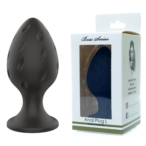 Анальний силиконовый плаг Boss Series - Silicone Anal Plug L, 4,4 см