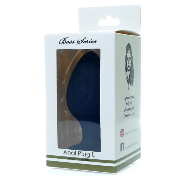Анальний силиконовый плаг Boss Series - Silicone Anal Plug L, 4,4 см
