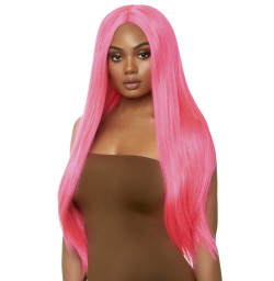 Парик Leg Avenue 33" Long straight center part wig neon pink