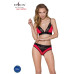 Трусики с широкой резинкой и кружевом Passion PS001 PANTIES red/black, размер S