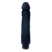 Вибратор Boss Series - Real Skin Black, длина 22 см, диаметр 4 см 