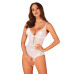 Эротическое полупрозрачное боди Obsessive Heavenlly crotchless teddy M/L, с доступом