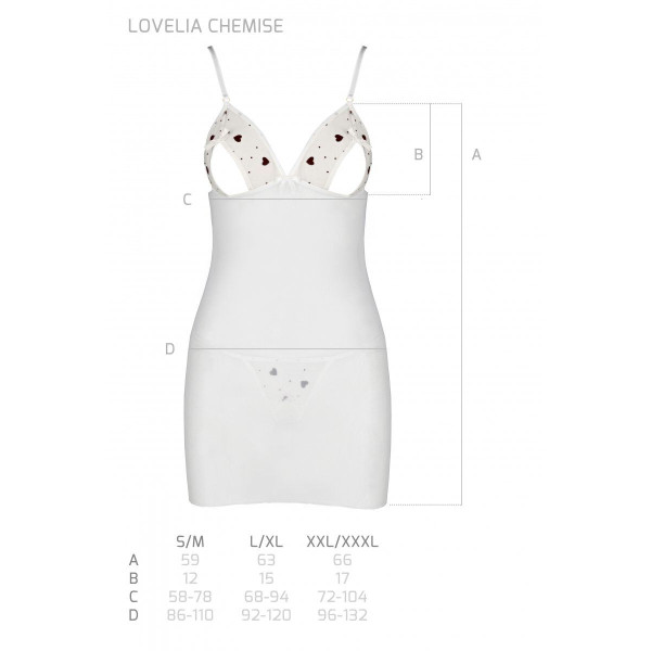 LOVELIA CHEMISE white L/XL - Passion