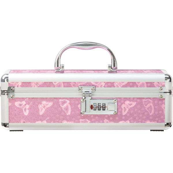 Кейс для хранения секс-игрушек Powerbullet - Lockable Vibrator Case Pink с кодовым замком
