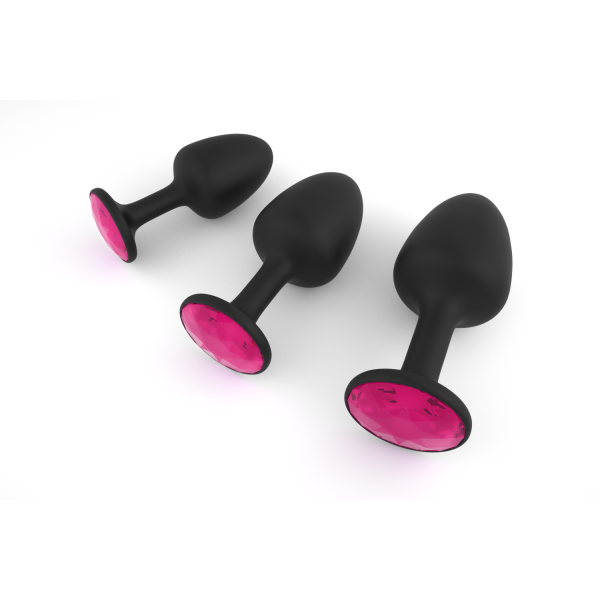 Анальная пробка Dorcel Geisha Plug Ruby L внутри с шариком 