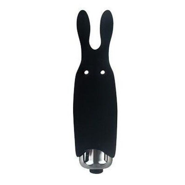 Вибропуля Adrien Lastic - Pocket Rabbit Black, 8,5 см