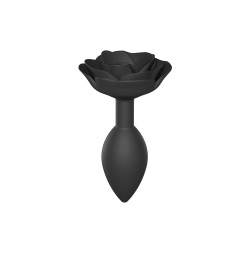 Силиконовая анальная пробка Love To Love OPEN ROSES L SIZE - BLACK ONYX