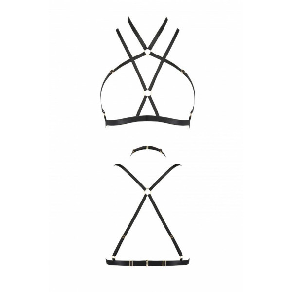 Портупея-стрепы KELIS BRA black L/XL
