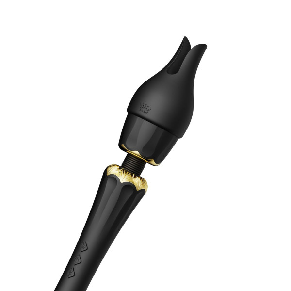 Вибромассажер с насадками Zalo ? Kyro Wand Obsidian Black