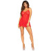Пеньюар Leg Avenue Rose Lace Flair Chemise Red One Size