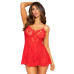 Пеньюар Leg Avenue Rose Lace Flair Chemise Red One Size