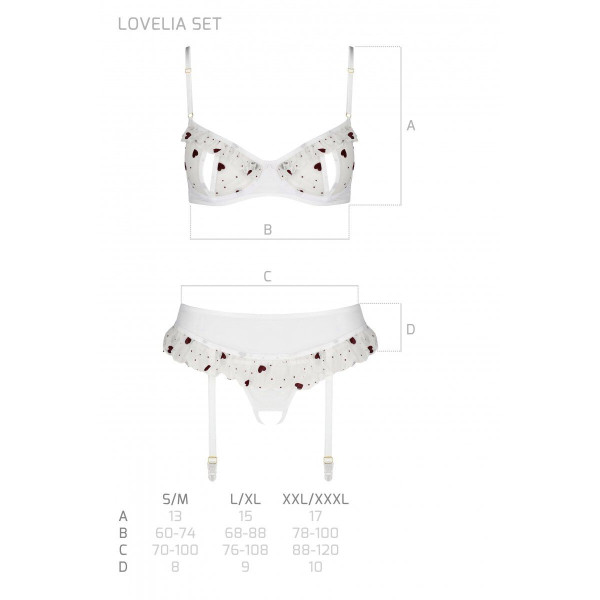 LOVELIA SET white S/M - Passion