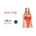 Боди с высоким вырезом бедра AKITA BODY red S/M