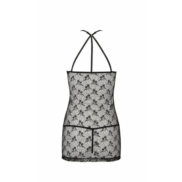 Полупрозрачная сорочка AZALIA CHEMISE black, размер XXL/XXXL