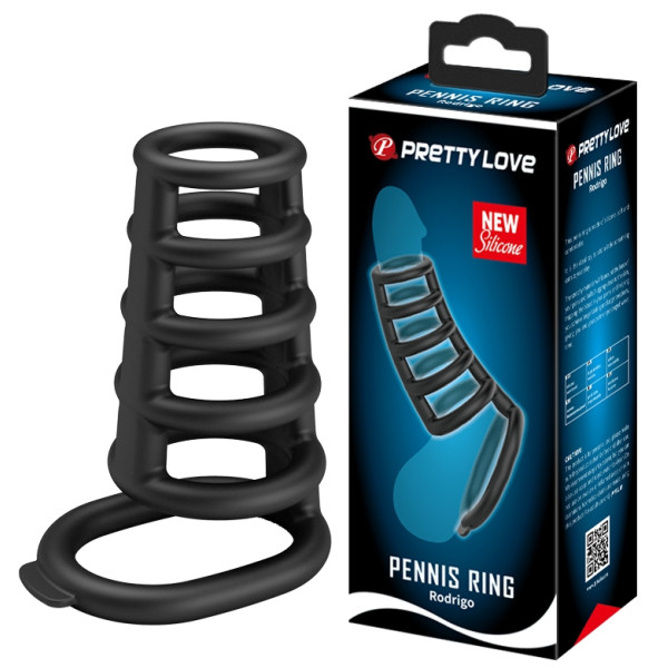 Стимулирующая ажурная насадка Pretty Love Penis Ring Rodrigo