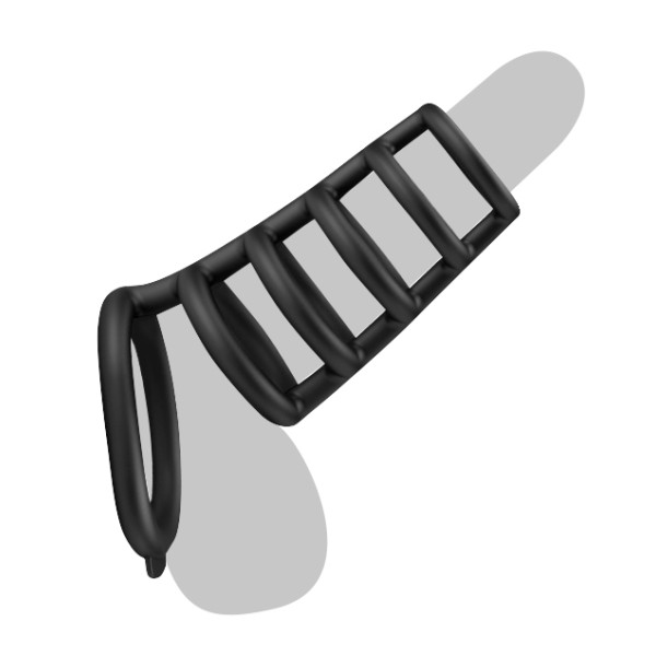 Стимулирующая ажурная насадка Pretty Love Penis Ring Rodrigo