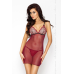 Сорочка приталенная с чашечками WHITNEY CHEMISE red XXL/XXXL - трусики