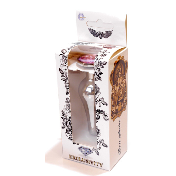 Анальная пробка Boss Series - Jewellery Silver BUTT PLUG Rose