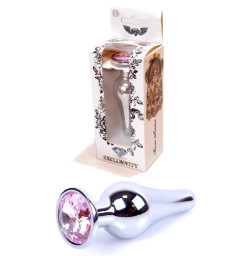 Анальная пробка Boss Series - Jewellery Silver BUTT PLUG Rose