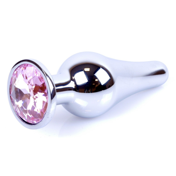 Анальная пробка Boss Series - Jewellery Silver BUTT PLUG Rose