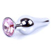 Анальная пробка Boss Series - Jewellery Silver BUTT PLUG Rose
