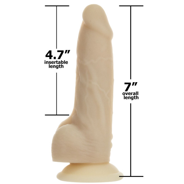 Фаллоимитатор с вибрацией и ротацией Naked ADDICTION Chris 7 inch Rotating & Vibrating Dong, пульт ДУ