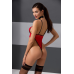 Боди с высоким вырезом бедра AKITA BODY red XXL/XXXL