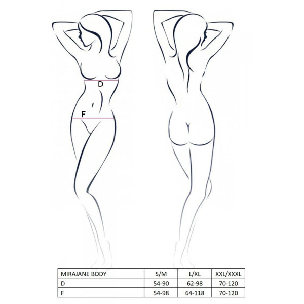 MIRAJANE BODY black XXL/XXXL