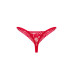 Кружевные стринги Obsessive Lacelove thong M/L Red, низкая посадка