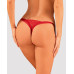Кружевные стринги Obsessive Lacelove thong M/L Red, низкая посадка