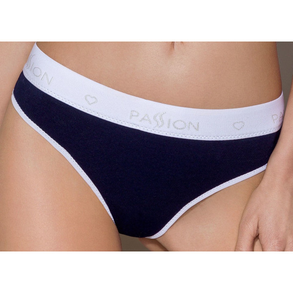 Спортивные трусики-стринги Passion PS007 PANTIES navy blue, размер XL