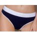 Спортивные трусики-стринги Passion PS007 PANTIES navy blue, размер XL
