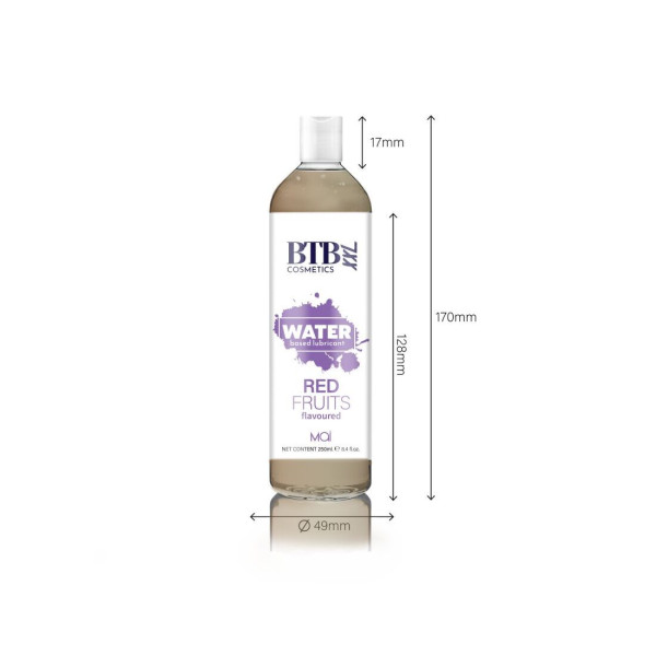 Смазка на водной основе BTB FLAVORED RED FRUITS с ароматом красных фруктов, 250 мл