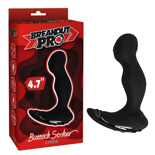 Массажер простаты с вибрацией CHISA Breakout Pro - Buttock Striker, Black